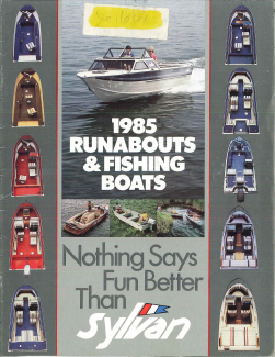 1984 Sylvan Runabouts / Fishing Catalog Cover