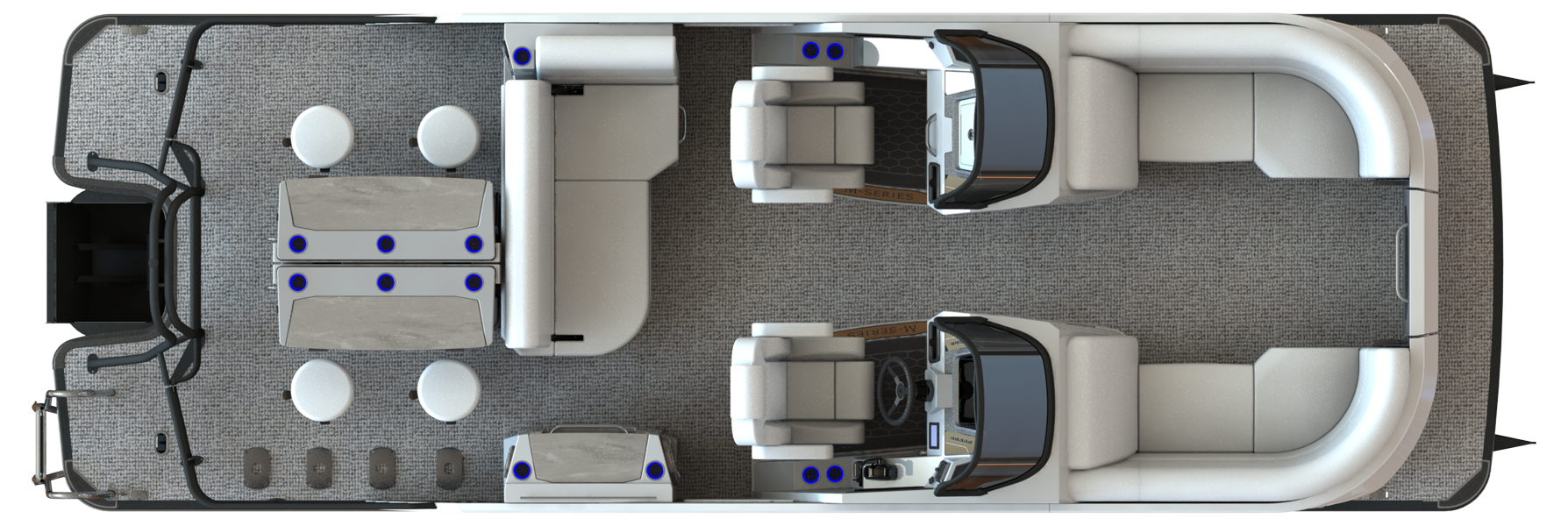 Overhead View of M Series M3 DLZ DC Bar