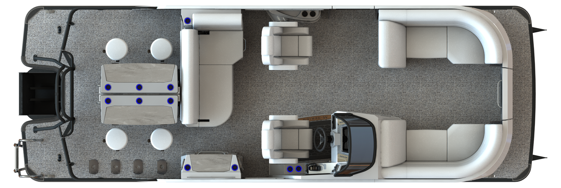 Overhead View of M Series M3 DLZ DH Bar