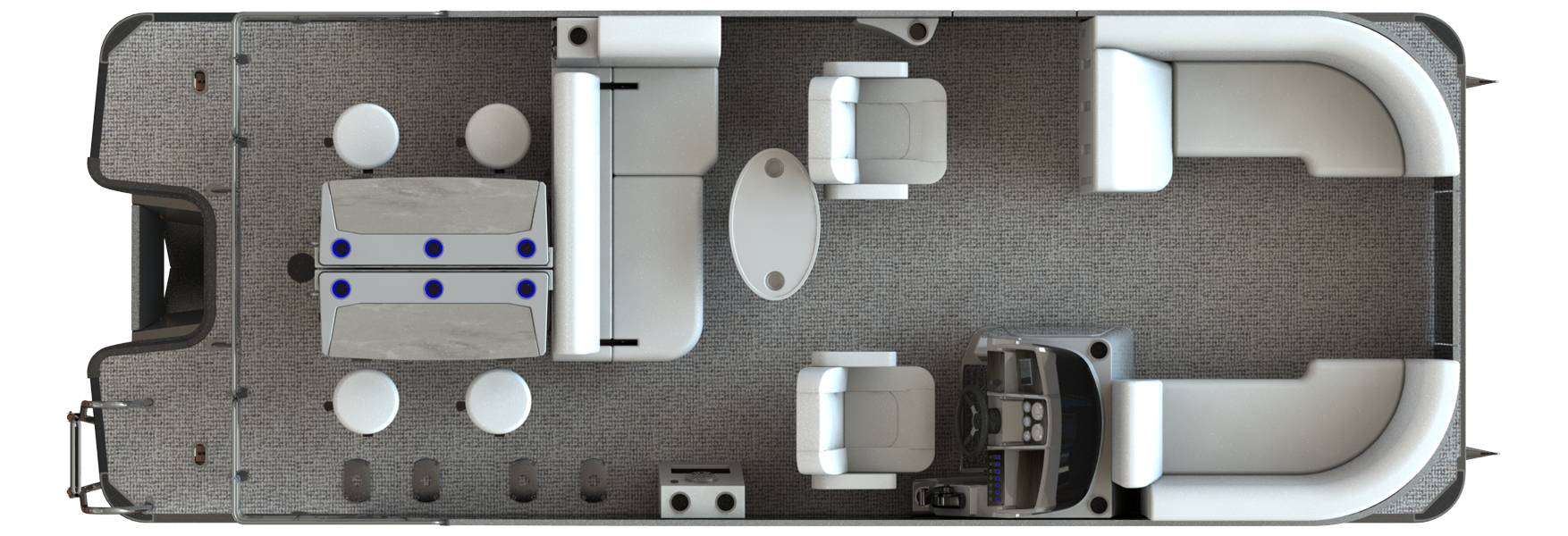 Overhead View of Mirage X  X3 DLZ DH Bar