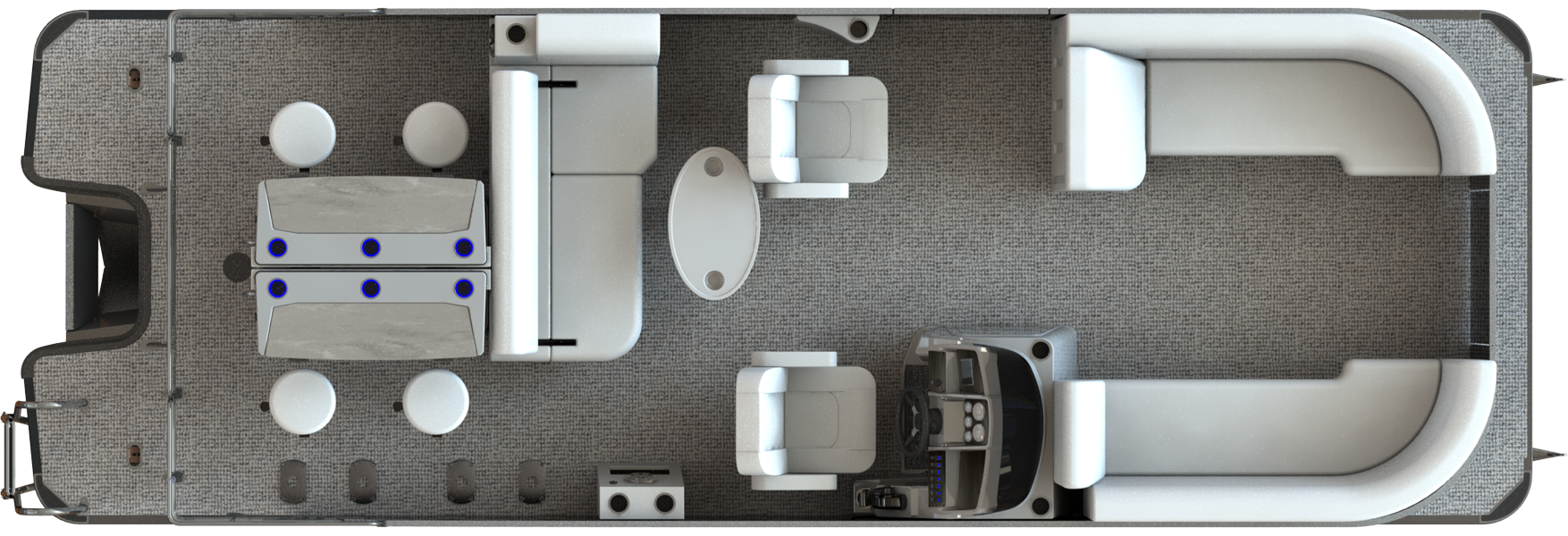 Overhead View of Mirage X  X5 DLZ DH Bar