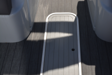 Sylvan interior - flooring Sylvan Marine Pontoon Boat